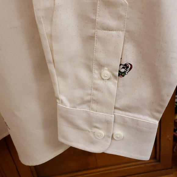 HAGGAR CLOTHING TAN SHIRT SIZE M - Picture 4 of 8